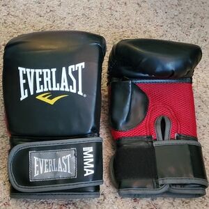 Everlast Black and Red MMA Sparring Gloves